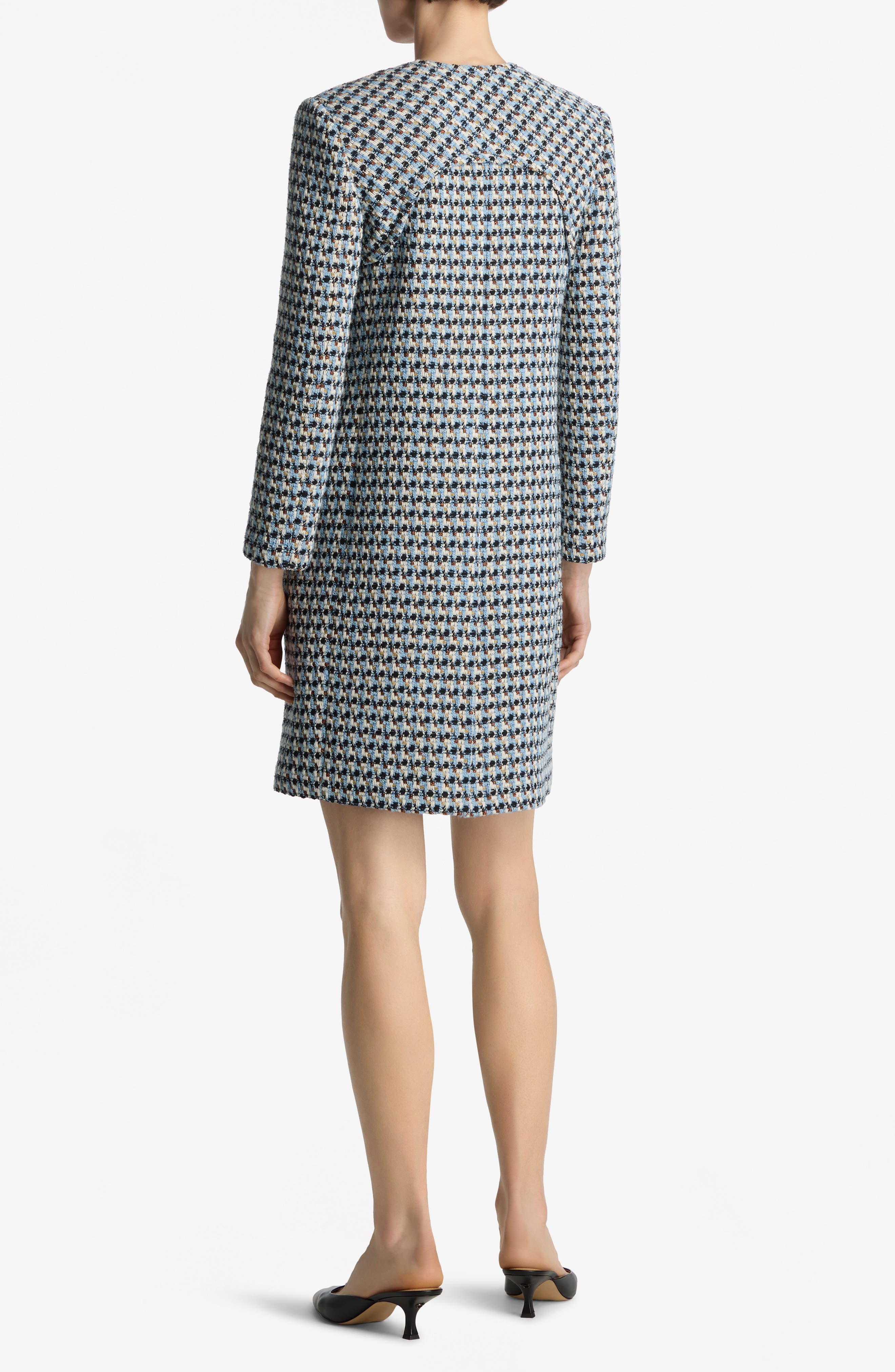 Metallic Tweed Long Jacket - image 2