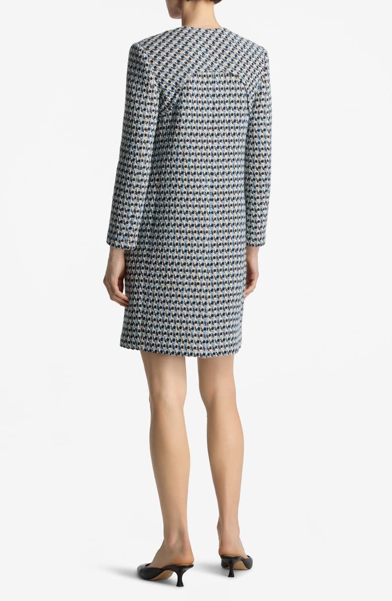 ST. JOHN Metallic Tweed Long Jacket, Alternate, color, 