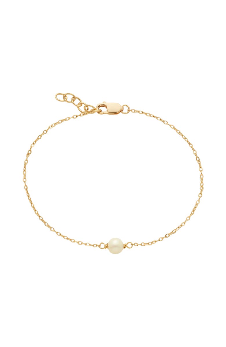 MADE BY MARY Pearl Bracelet, Main, color, Gold Vermeil