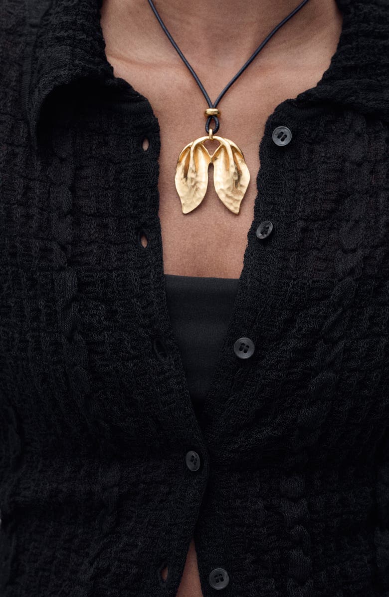 MANGO Texture Polo Cardigan, Alternate, color, 