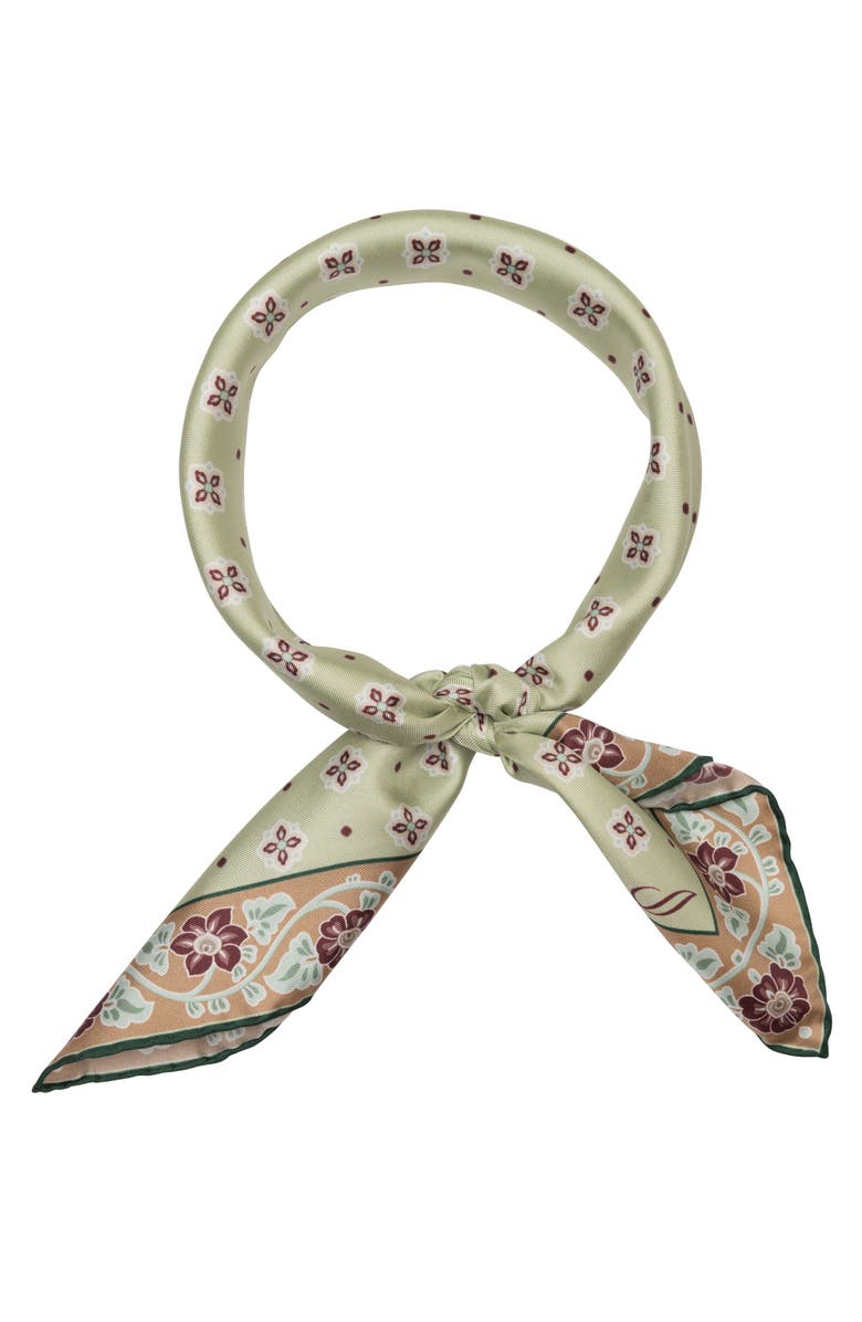Elizabetta Ducati - Hand Rolled Silk Neckerchief, Alternate, color, Green