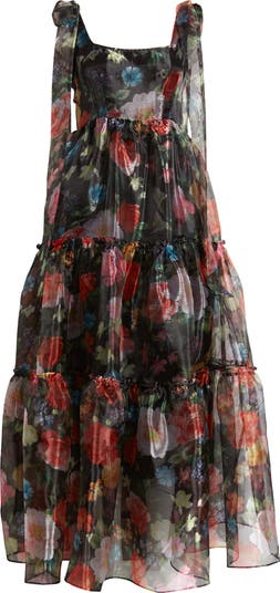 Chelsea 28 Floral Print One Shoulder Dress authentic