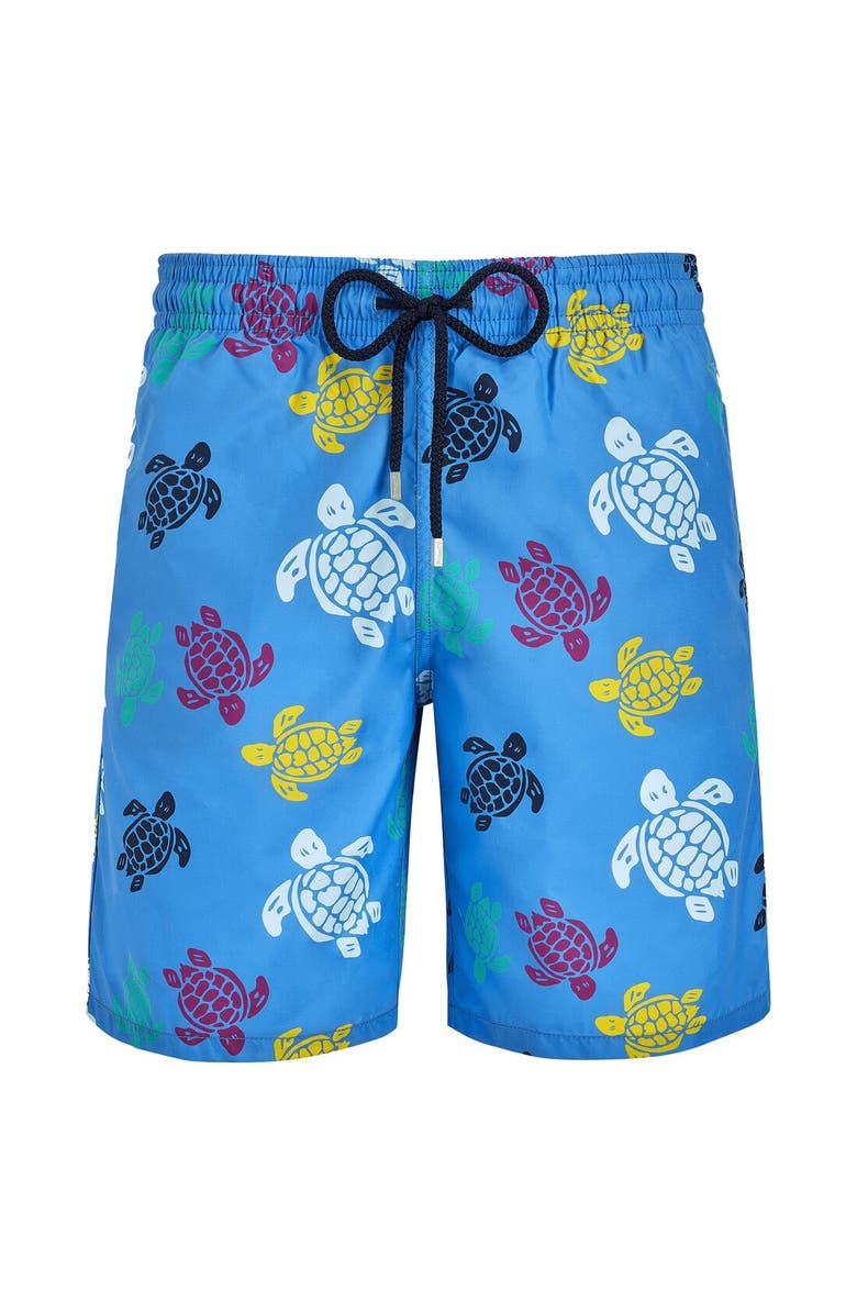 Vilebrequin Men's Ronde Des Tortues Multicolore Longer Length Board Shorts, Main, color, 