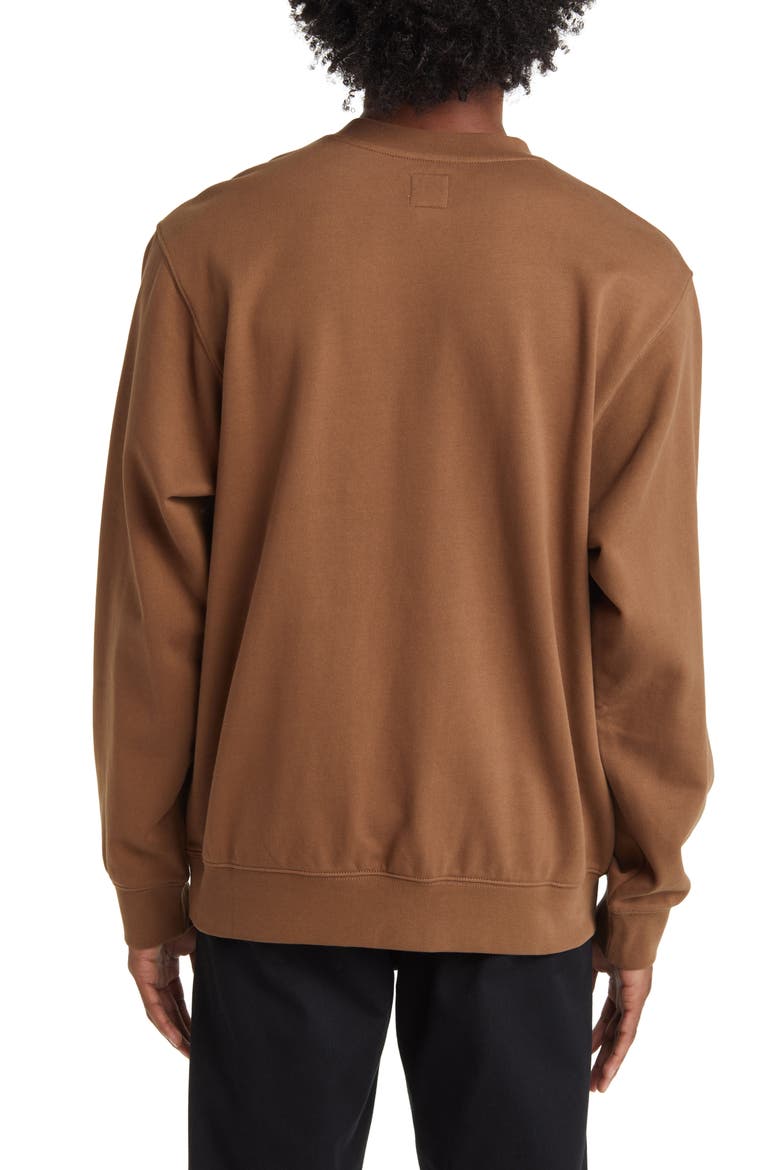 Geese Crewneck Sweatshirt, Alternate, color, SEPIA