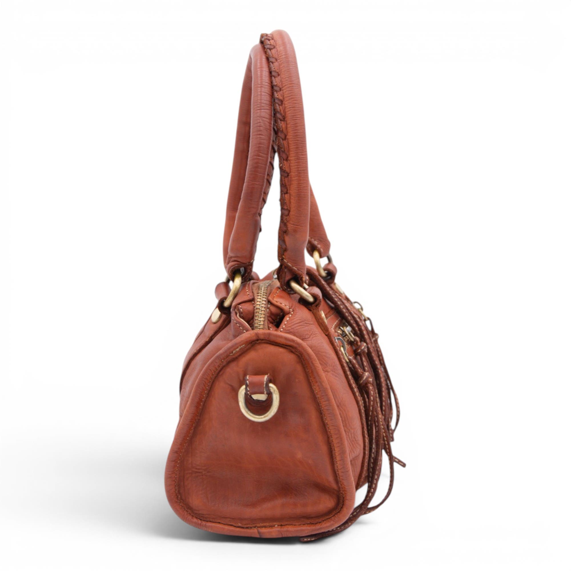 Small Pocket Satchel, Alternate, color, Cognac