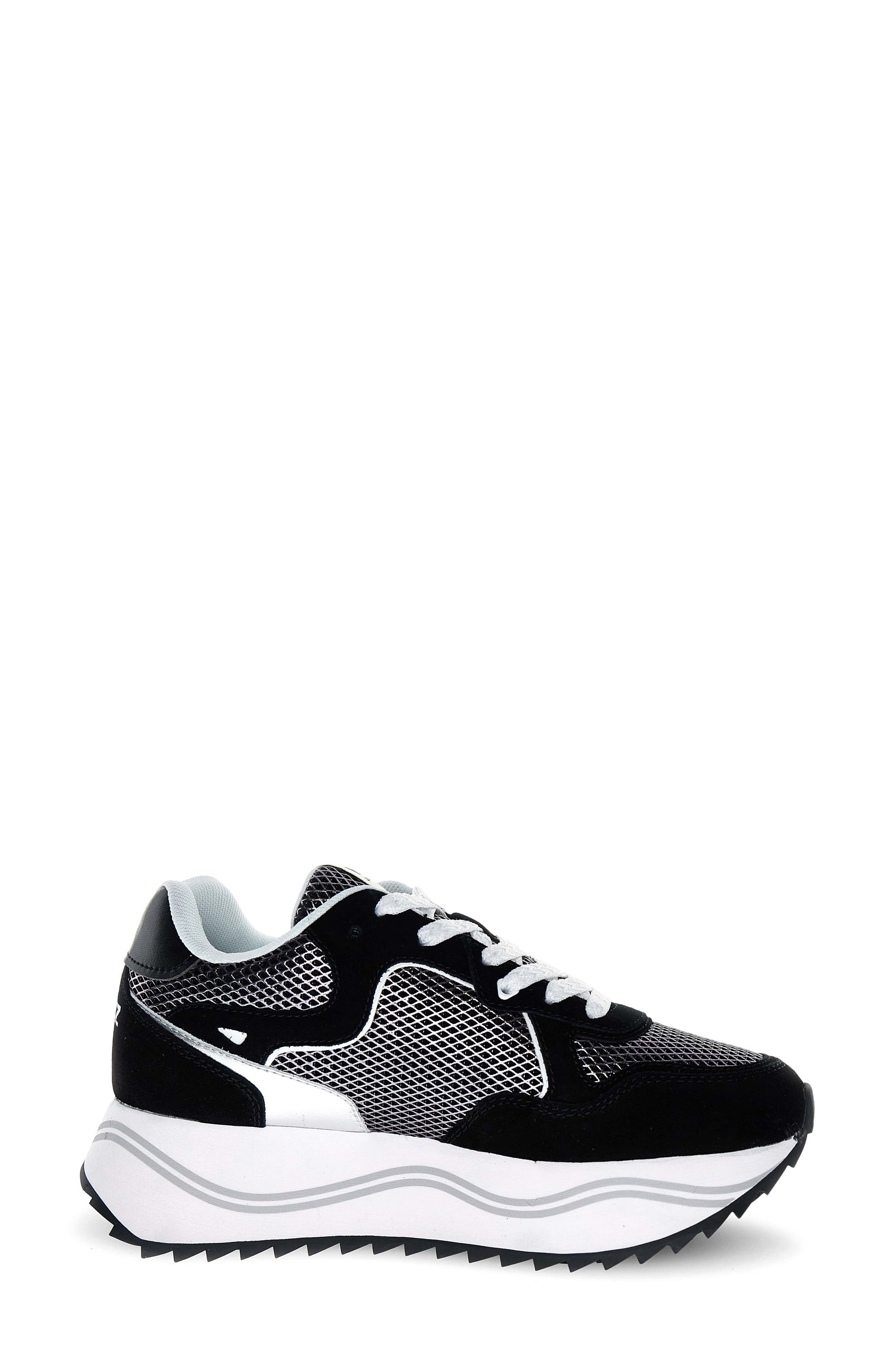 W6YZ Deva Sneaker, Alternate, color, Black White
