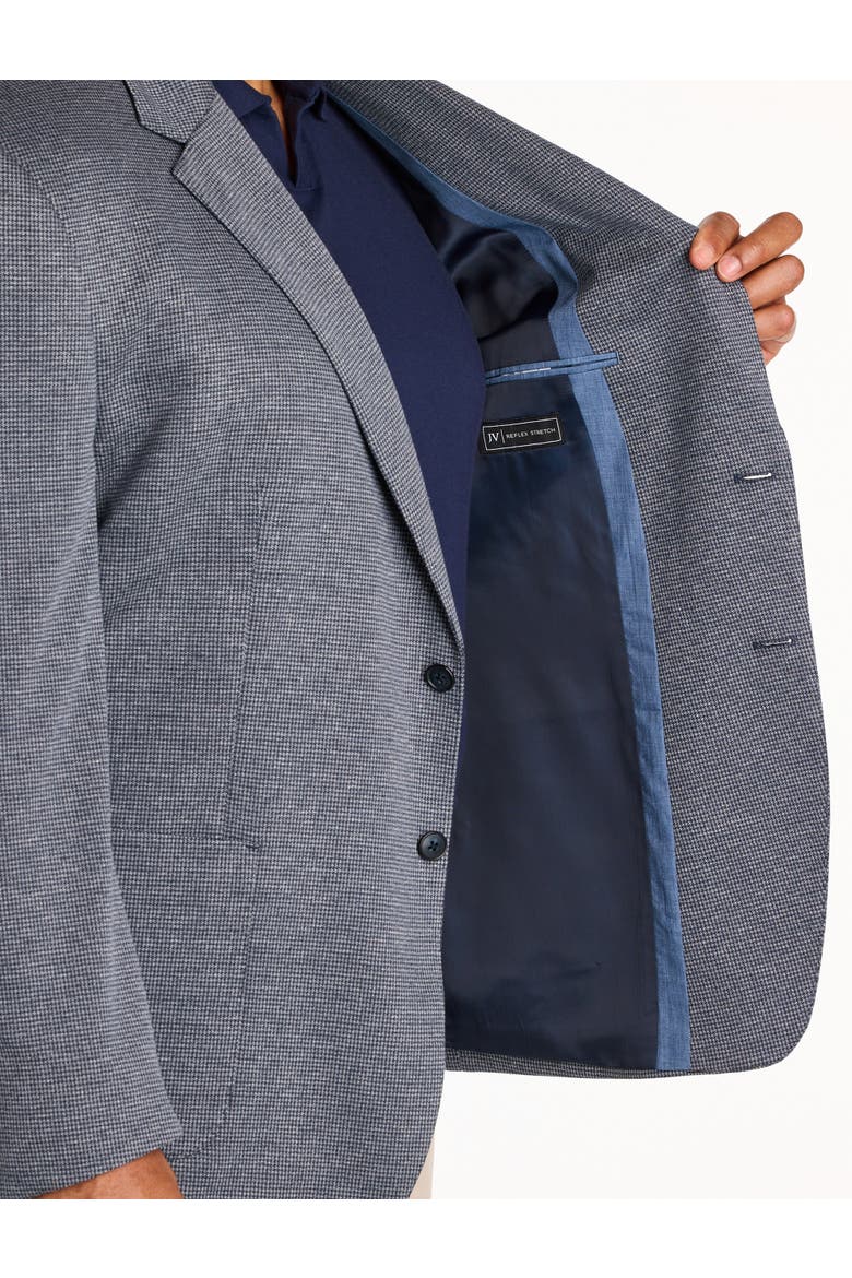 Big & Tall Houndstooth Sport Coat V2, Alternate, color, NAVY