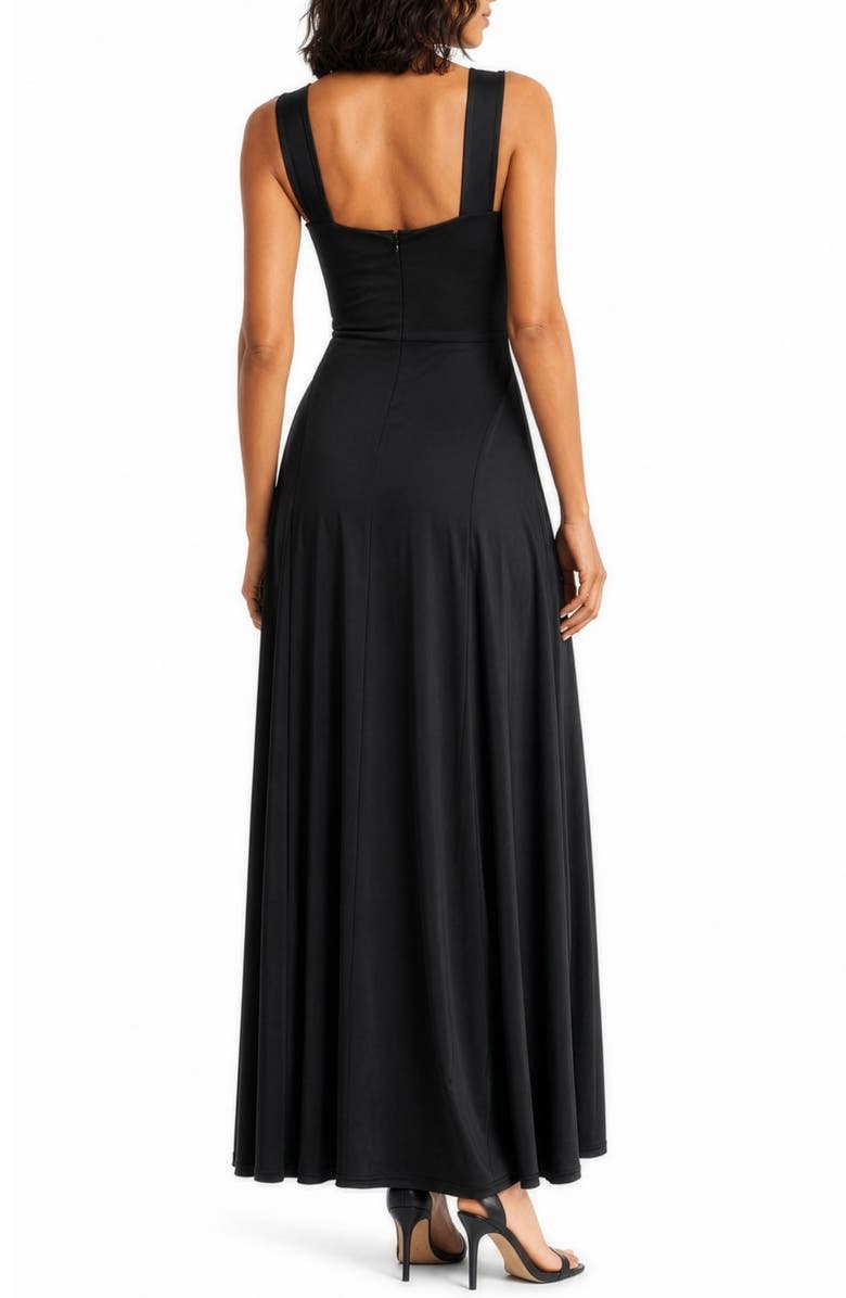 Love By Design Geneva V-Neck Sleeveless Maxi Dress, Alternate, color, Black