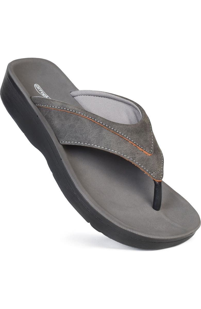 AEROTHOTIC Tera Flip Flop, Alternate, color, Grey