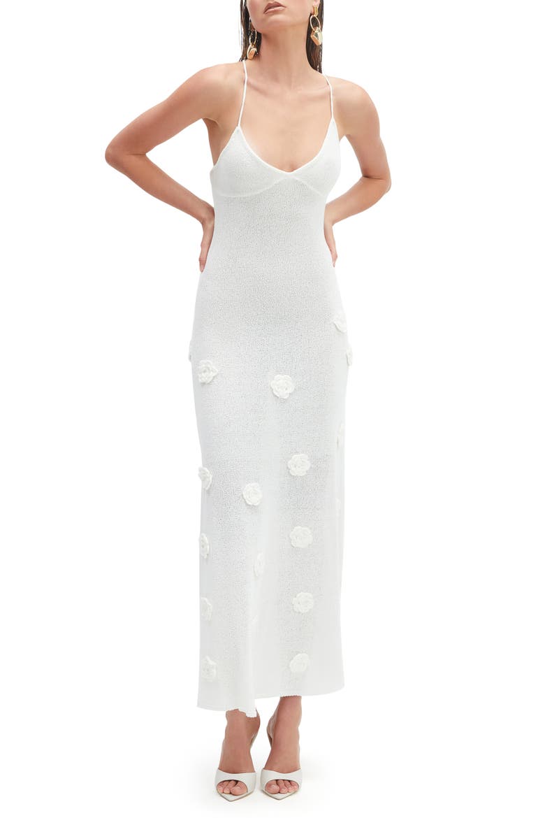 Brody Knit Halter Dress, Main, color, IVORY
