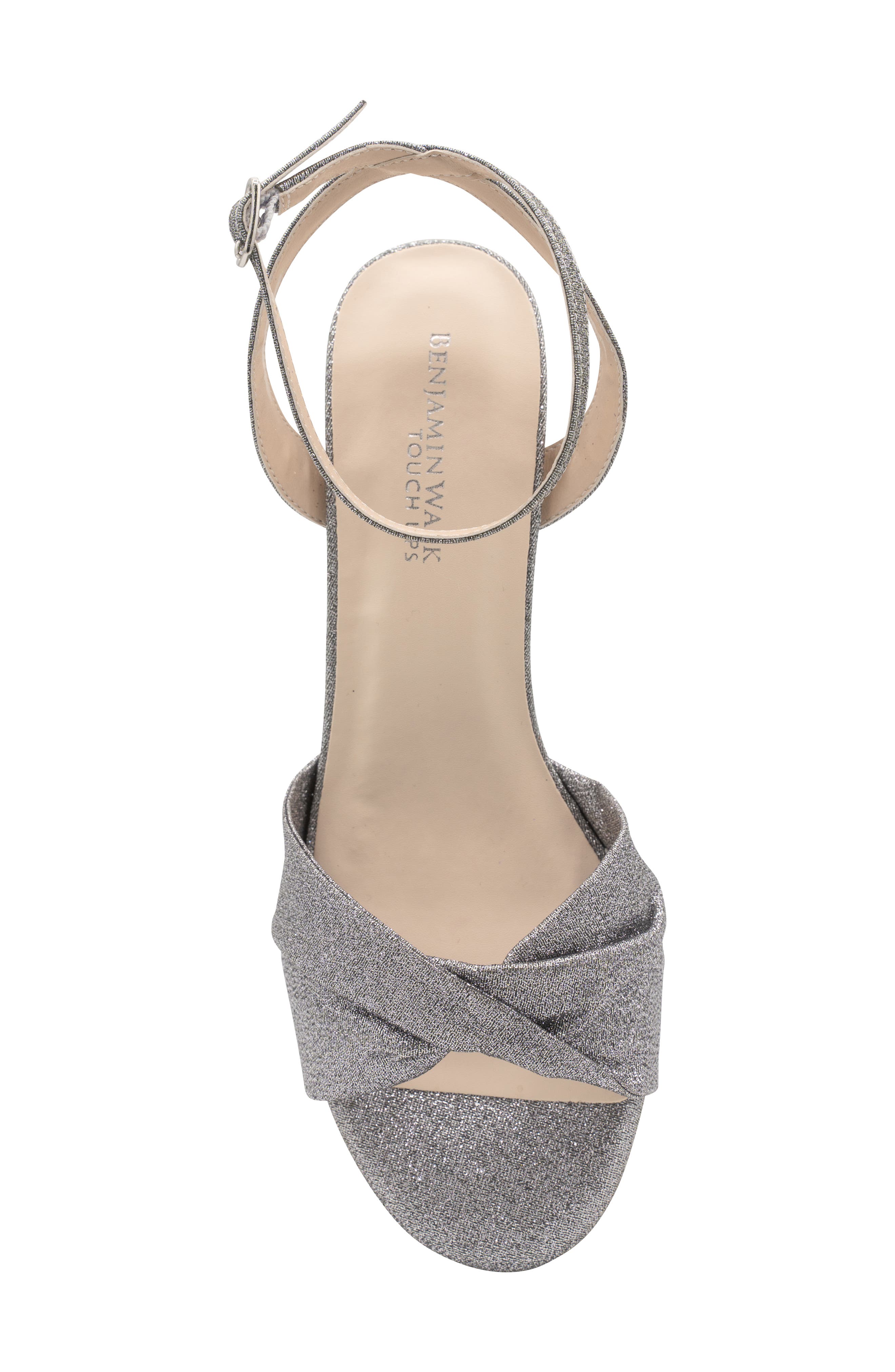 Touch Ups Hope Ankle Strap Sandal, Alternate, color, Pewter