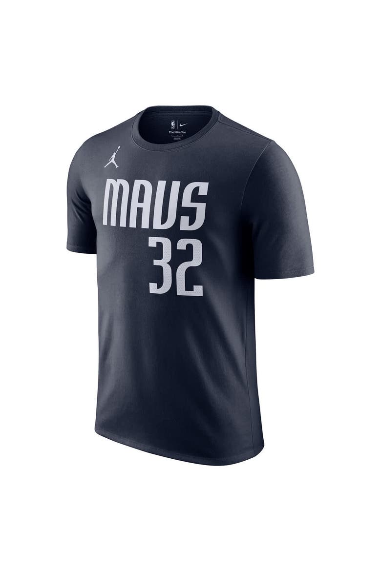 Men's Jordan Brand Cooper Flagg Navy Dallas Mavericks 2025 NBA Draft First Round Pick Statement Edition Name & Number T-Shirt, Alternate, color, Navy