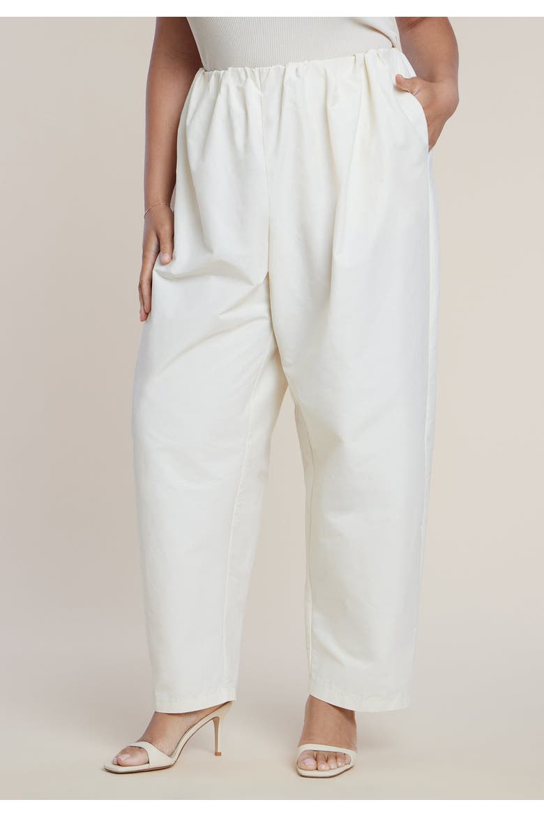 Cotton Blend Straight Leg Pant, Alternate, color, PAPYRUS