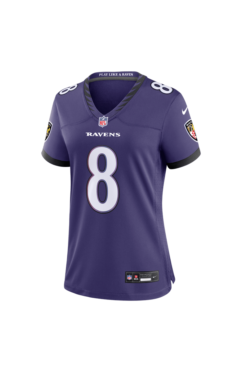 Nike Women's Nike Lamar Jackson Purple Baltimore Ravens Team Game Jersey, Alternate, color, Purple