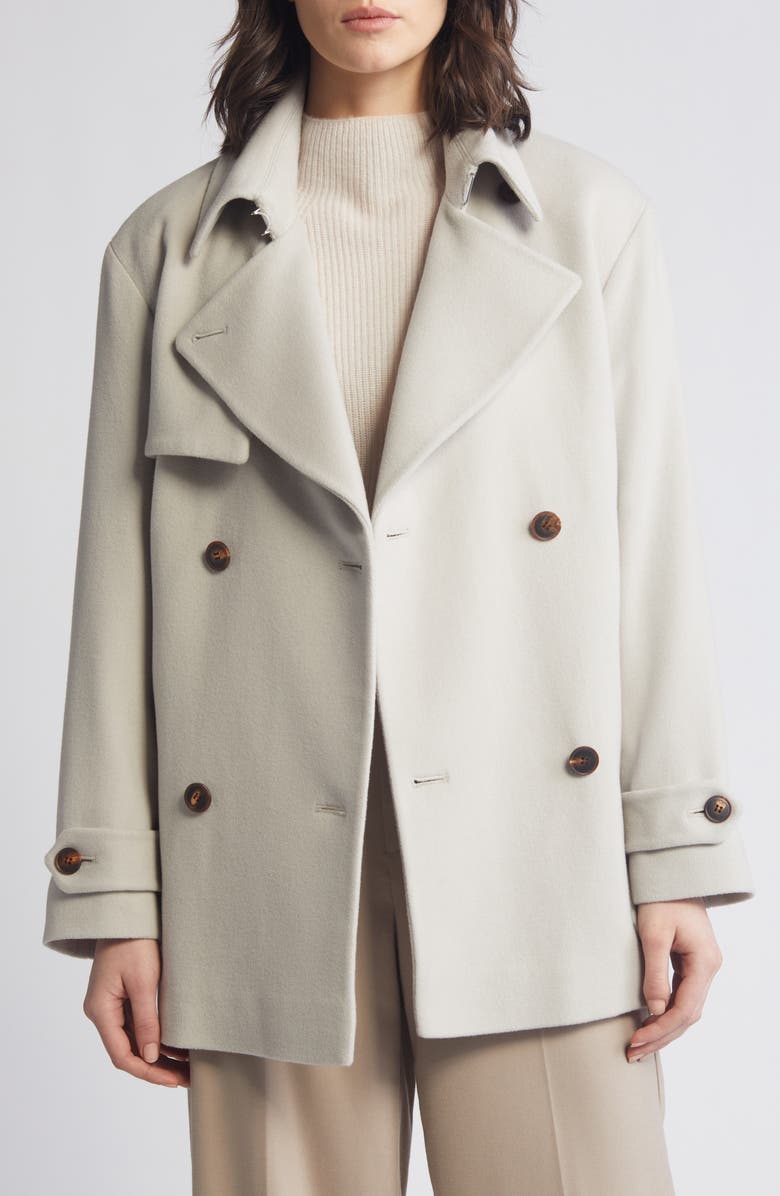 Fleurette Sonny Wool Trench Coat, Alternate, color,