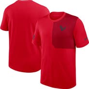 Nike Men's Nike Red Houston Texans Sideline UV Performance Coach Shirt