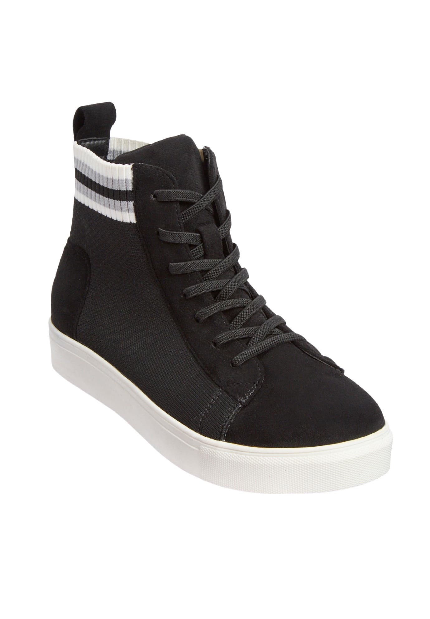 Comfortview Cv Sport Jacklyn High Top Slip On Sneaker, Main, color, Black