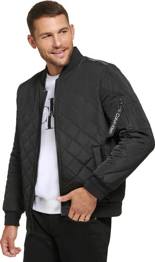 Quilted calvin klein jacket discount
