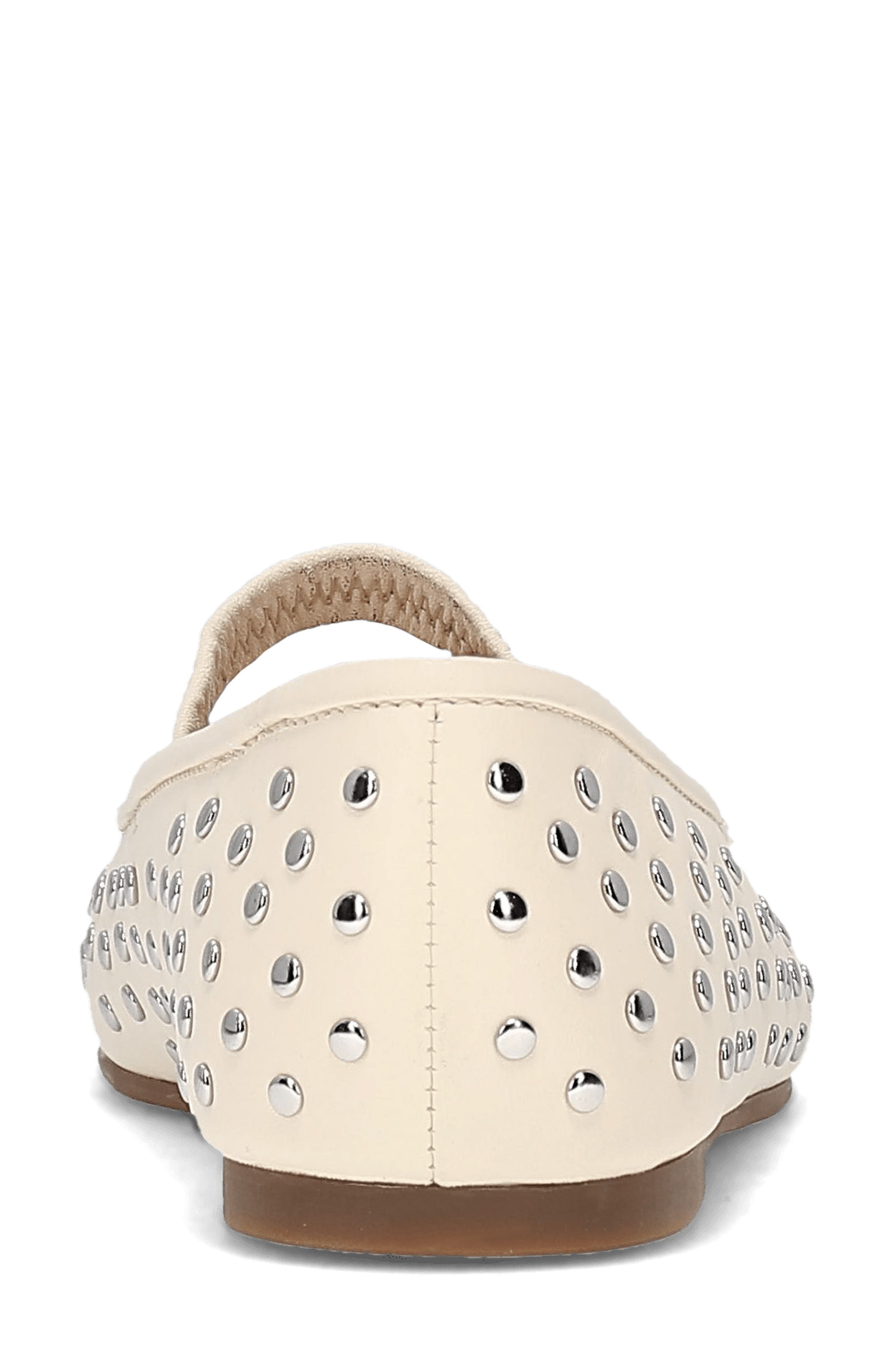 Emma Studded Mary Jane Flat, Alternate, color, ECRU