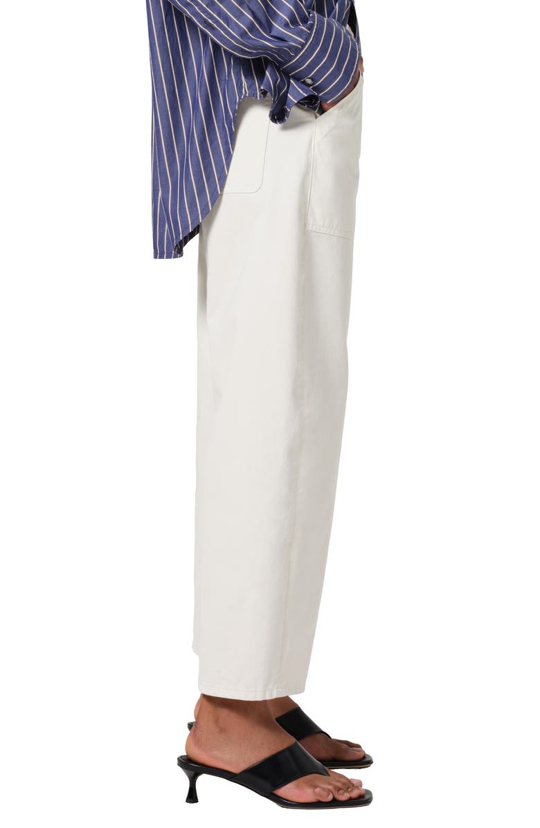 Citizens of Humanity Ayla Wide Leg Utility Twill Pants, Alternate, color, Pashmina (Off White)