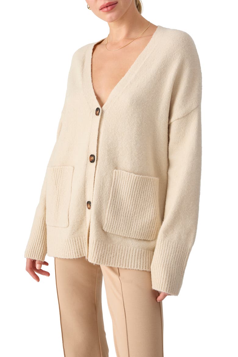 Long Days Cardigan, Alternate, color, TOASTED