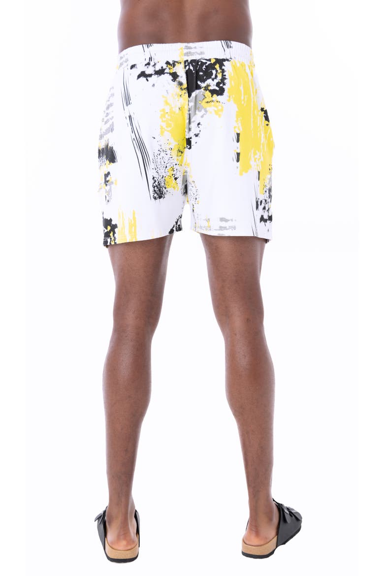 Unity print Pull On Shorts, Alternate, color, White
