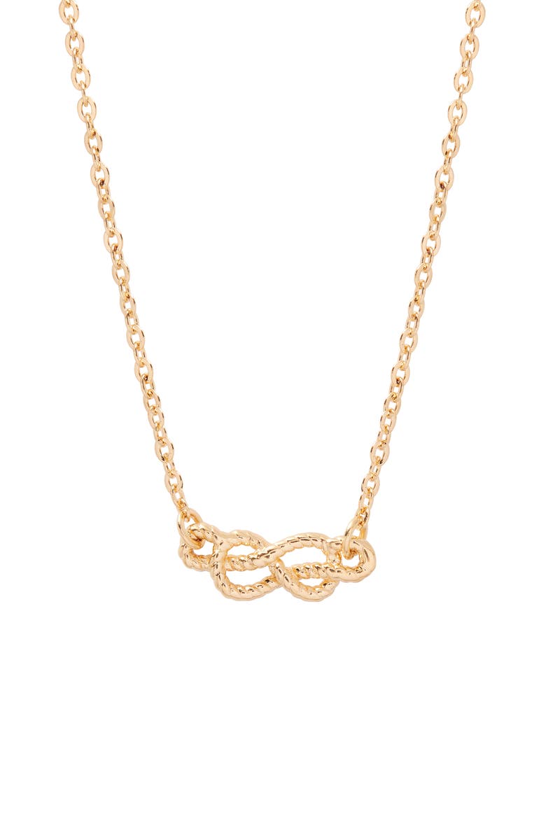 Brook and York Crew Necklace, Main, color, Gold