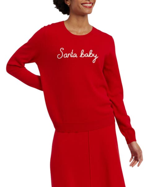 Wool-cashmere Santa Baby Sweater