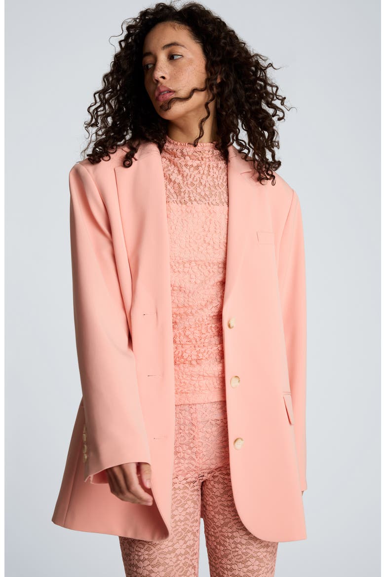 Boyfriend Blazer, Alternate, color, SOFT PEACH