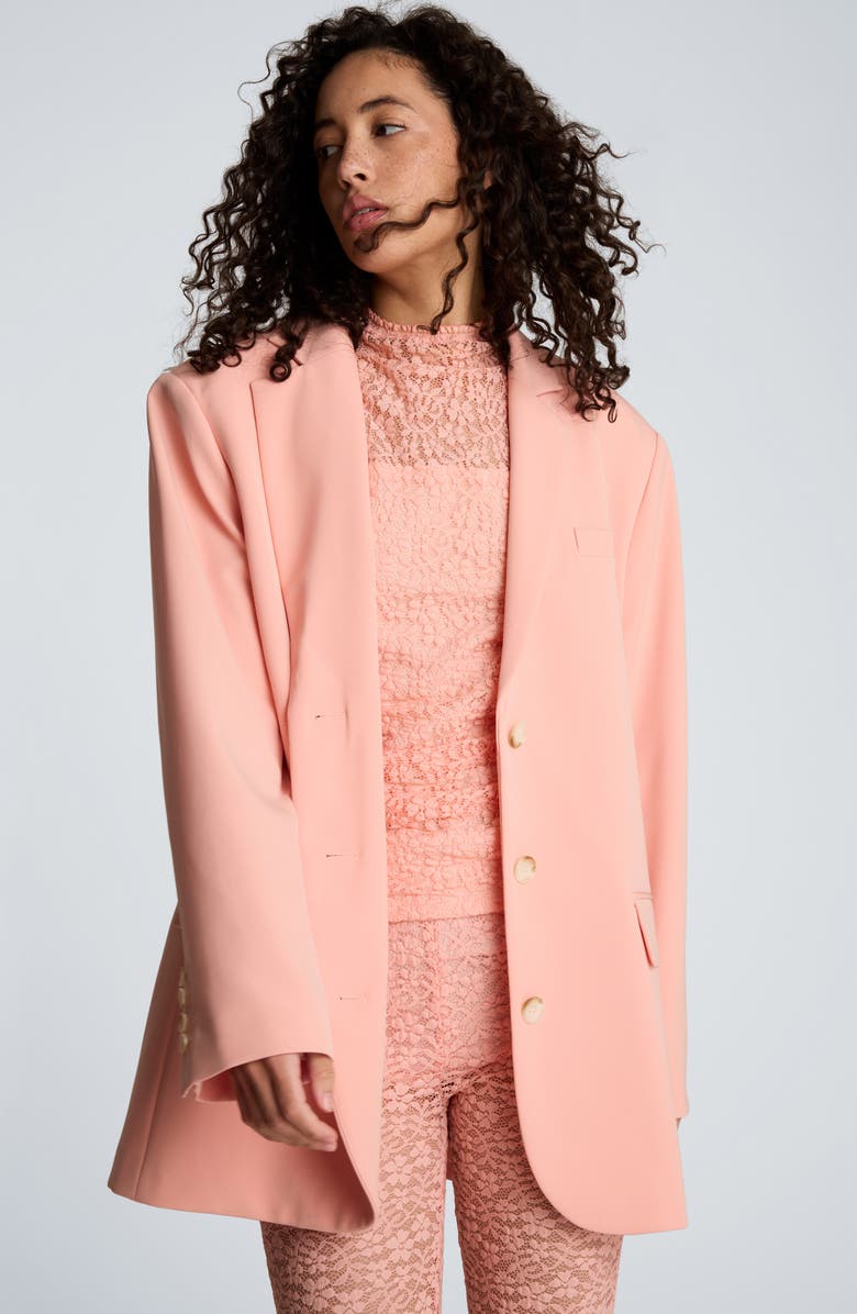 Kenneth Cole Boyfriend Blazer, Alternate, color, Soft Peach