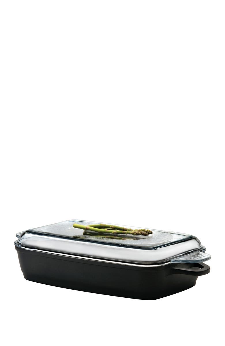 BergHOFF Scala 16.5" x 9.75" Roasting Pan, Alternate, color, Black