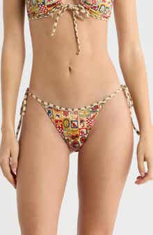 Jasper High Cut Side Tie Bikini Bottoms