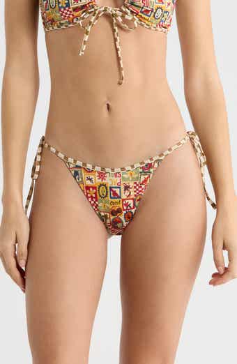 Jasper High Cut Side Tie Bikini Bottoms
