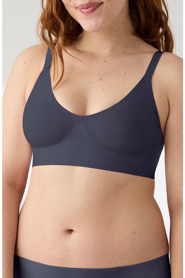 Soft Form V-Neck Adjustable Strap Bralette, Main, color, NIGHTFALL