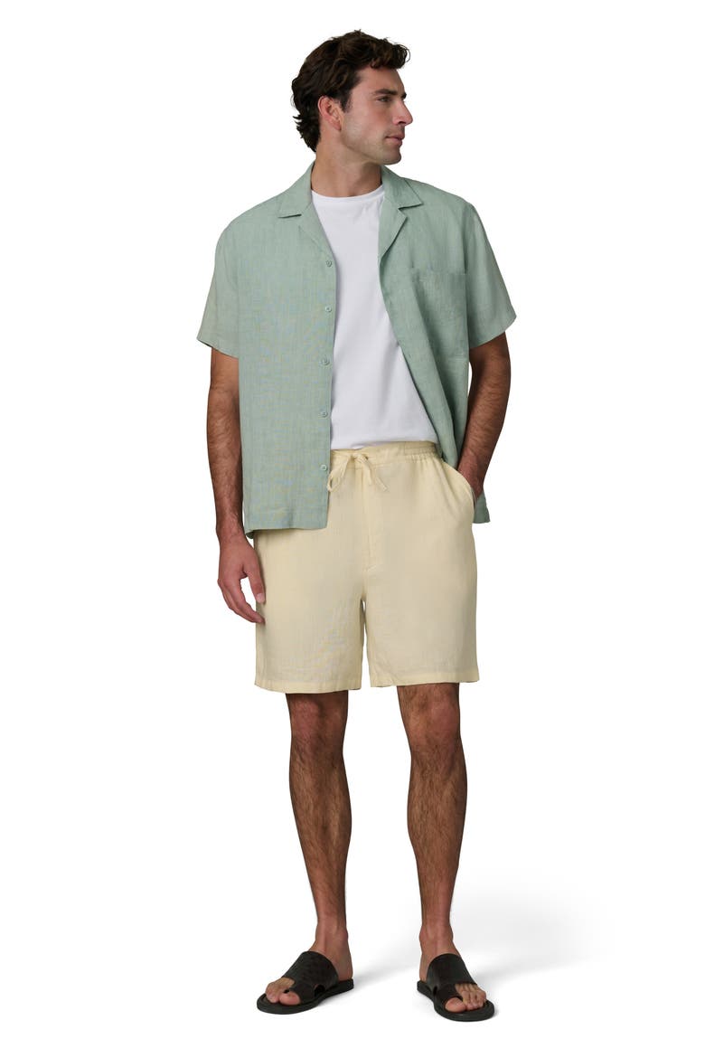 Slub Cotton Camp Shirt, Alternate, color, GREEN