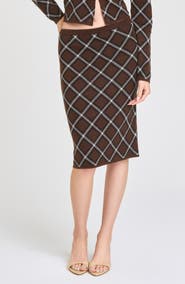 WAYF Willa Leopard Print Sweater Skirt