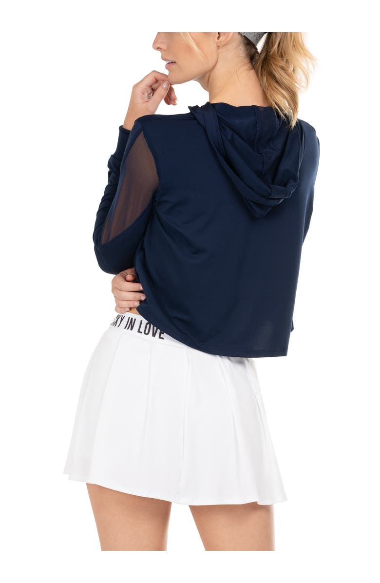 Lucky in Love Cindy Crop Hoodie, Alternate, color, Midnight