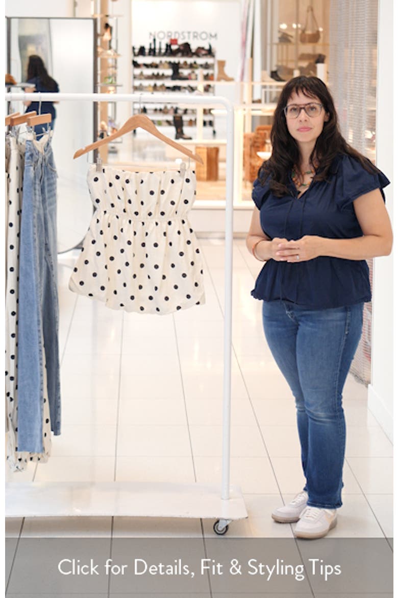 Polka Dot Bubble Hem Bandeau Top video