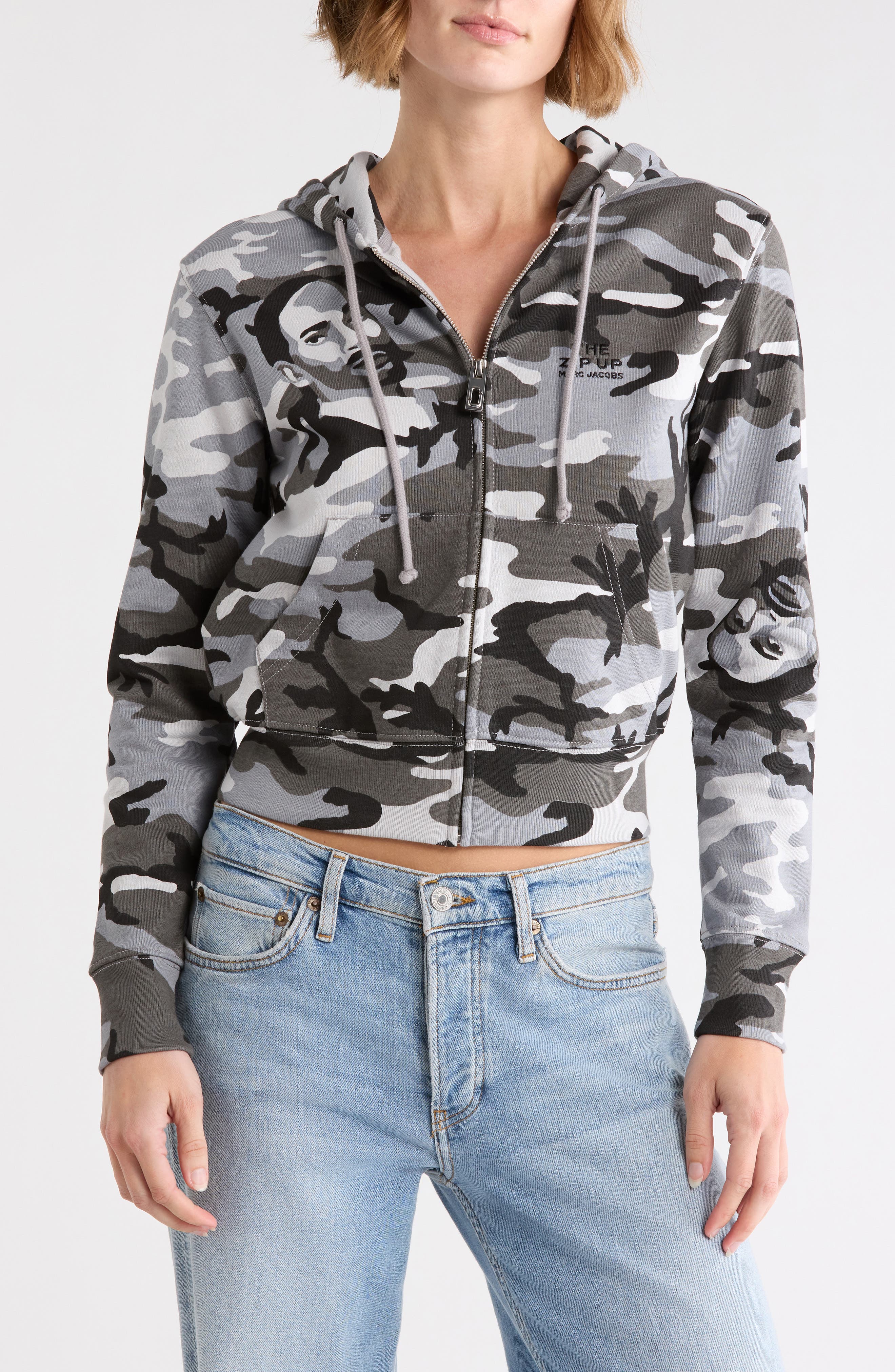 Graphic Camo Full Zip Hoodie