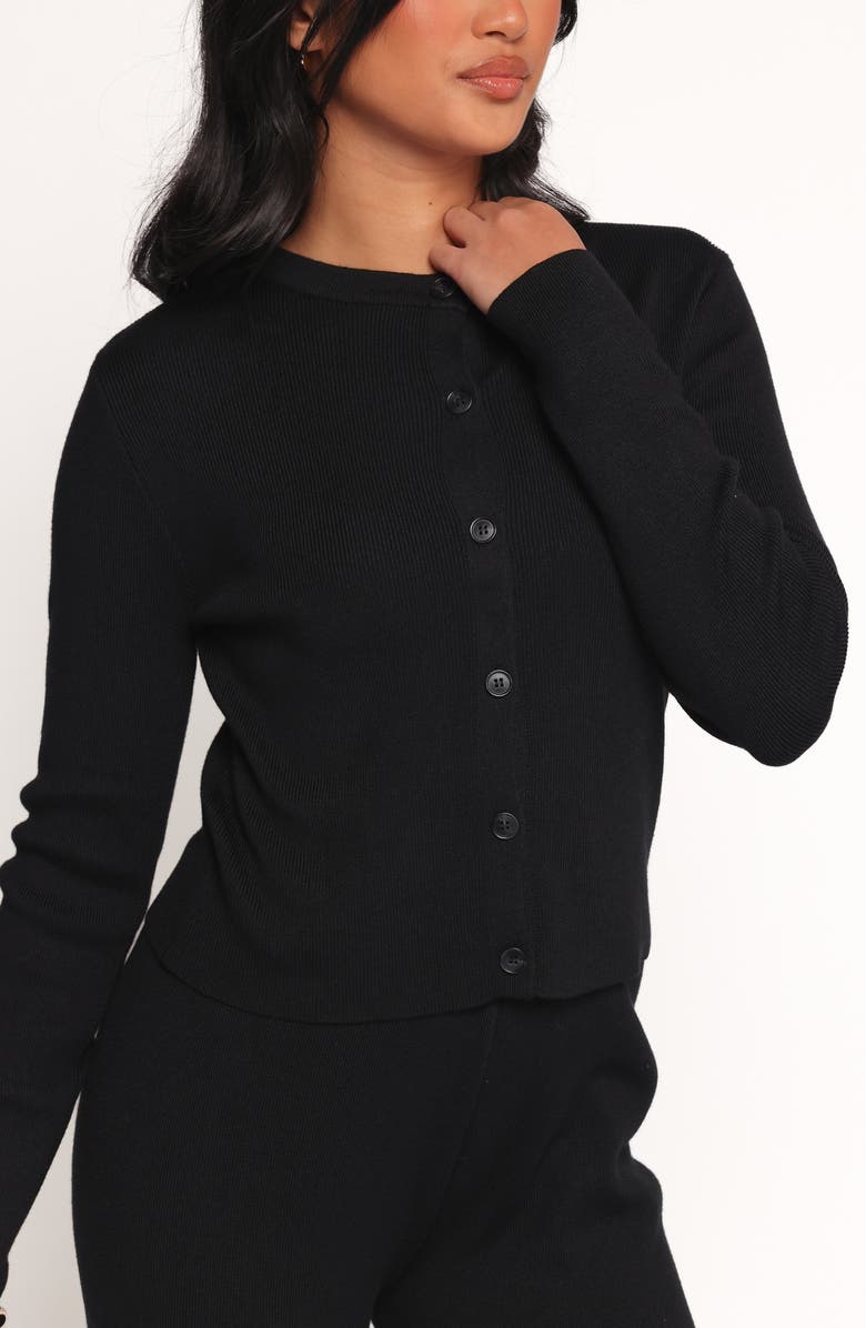 Petal & Pup Elliott Knit Cardigan & Pants Set, Alternate, color, Black