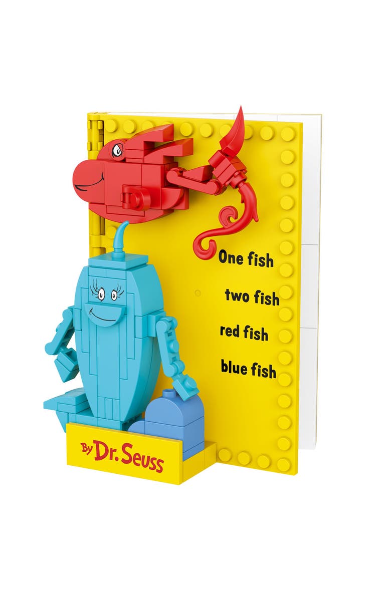 Brickcraft Dr. Seuss One Fish Two Fish Book Building Set, Alternate, color, Red