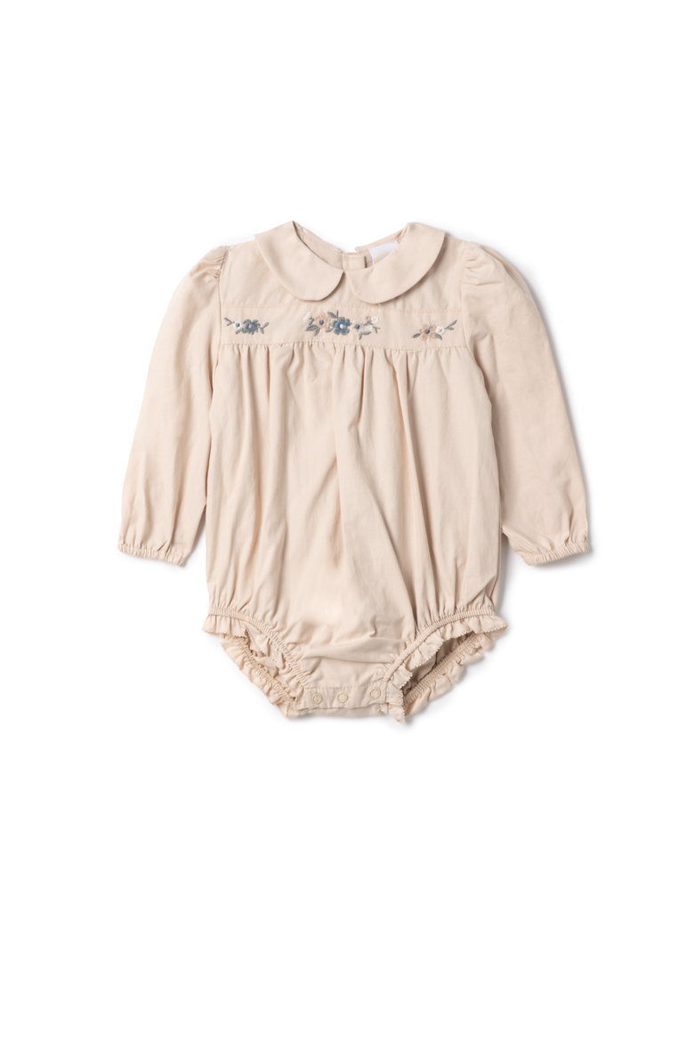 Clô Floral Long Sleeves Embroidered Bubble, Main, color, Beige