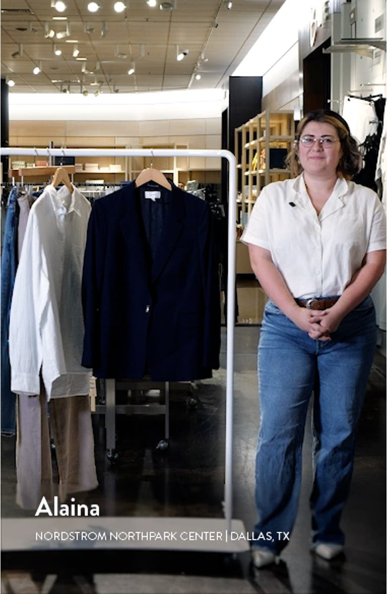 Haisley Wool Blend Blazer, sales video thumbnail