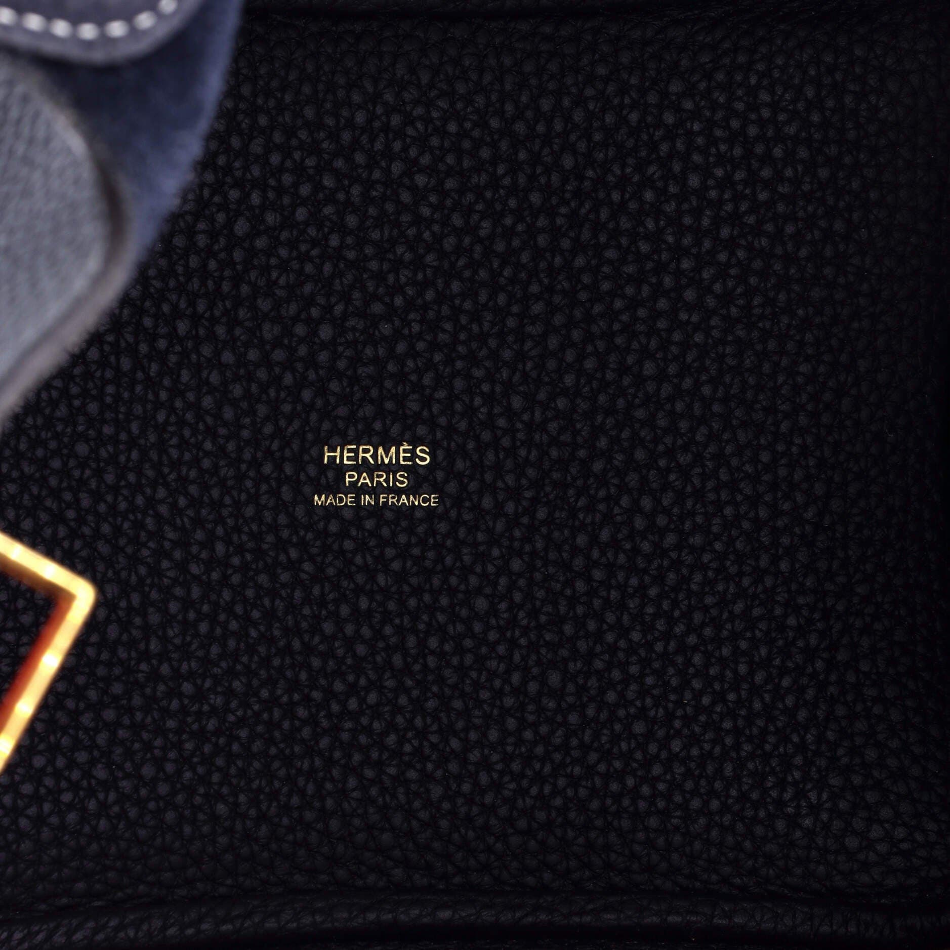 Pre-Owned Hermes Casaque Picotin Lock Bag Clemence PM, Alternate, color, Rose Extreme/Bleu Nuit