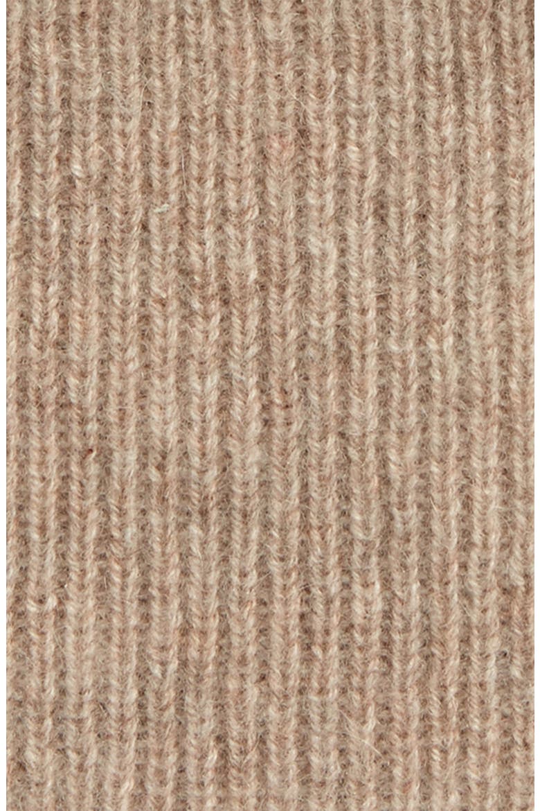Slouchy Cashmere Beanie, Alternate, color, BEIGE OATMEAL DARK HEATHER