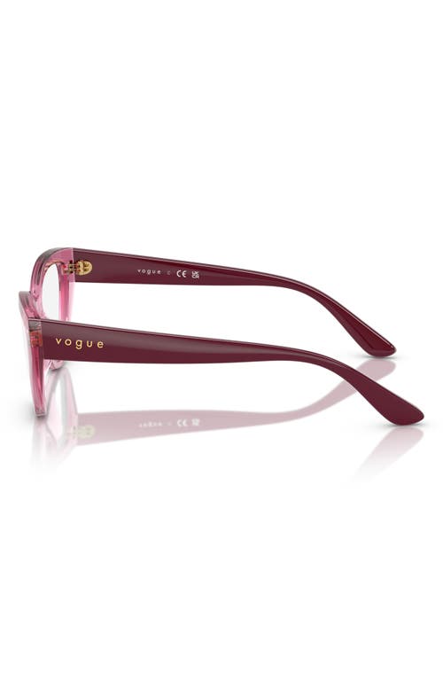 Vogue 50mm Cat Eye Optical Glasses In Rose