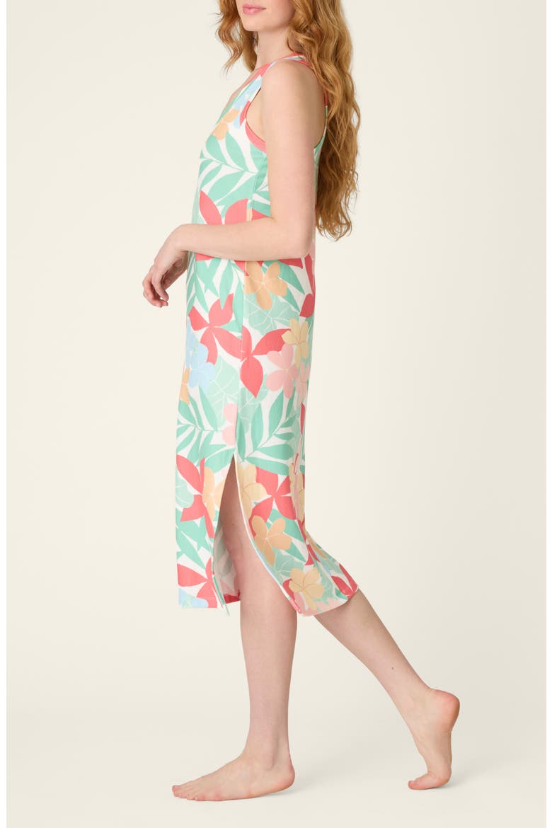 The Coastal Club Nightgown, Alternate, color, GREEN MULTI FLORAL