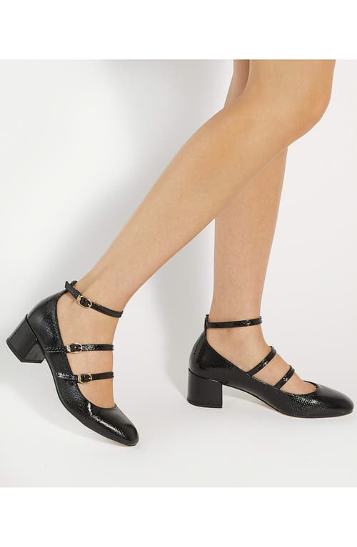 Dune London Approach Ankle Strap Pump In Black