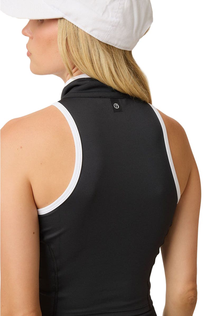 Goldie Byrd Zip Front Sport Vest, Alternate, color, Black