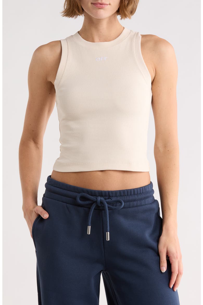 Row Cotton Blend Ribbed Tank, Main, color, WHITECAP GREY